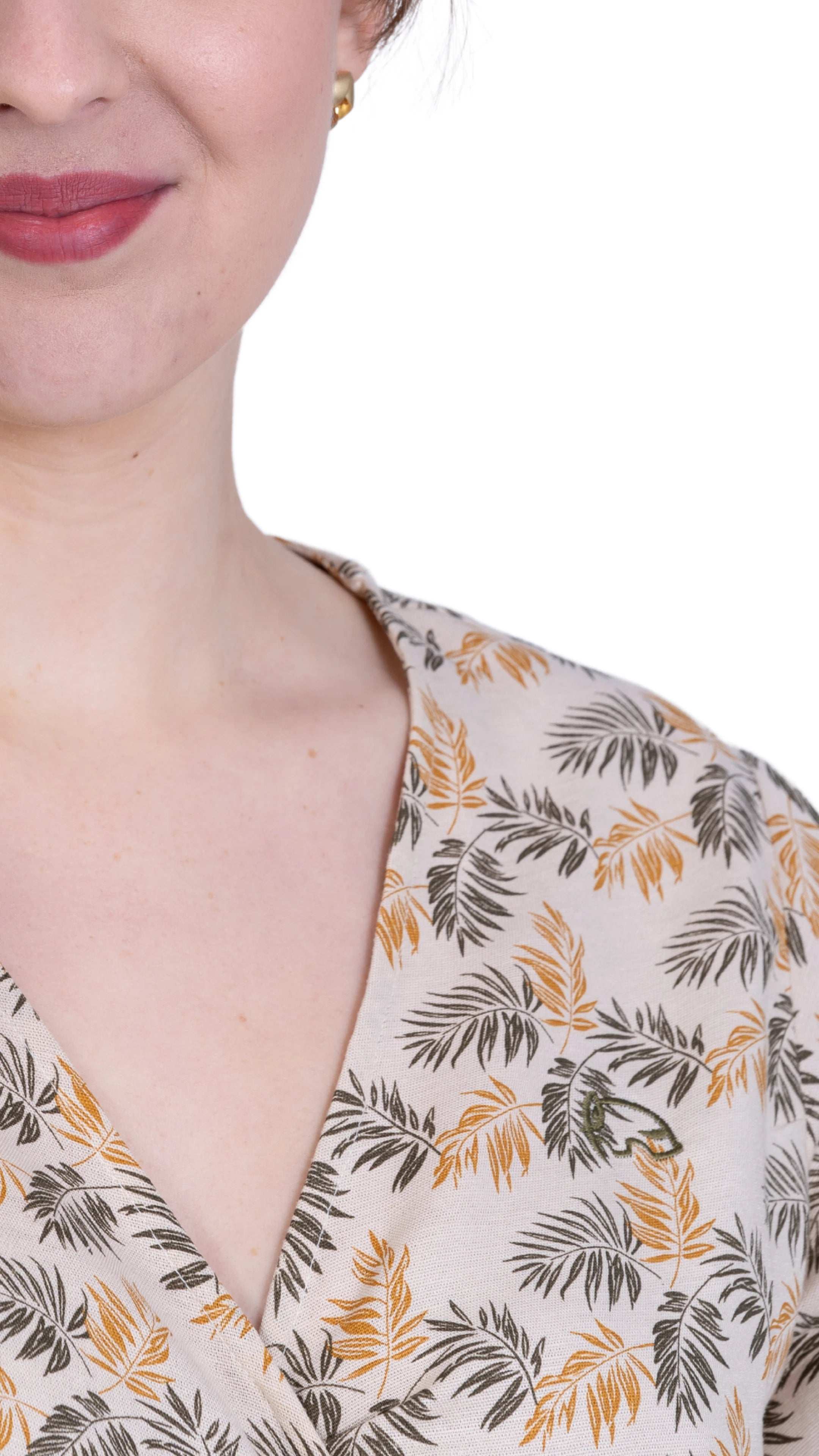 Biscuit Bliss Eco - Friendly Wrap Top | Sustainable Women's Tops - TopsKaree