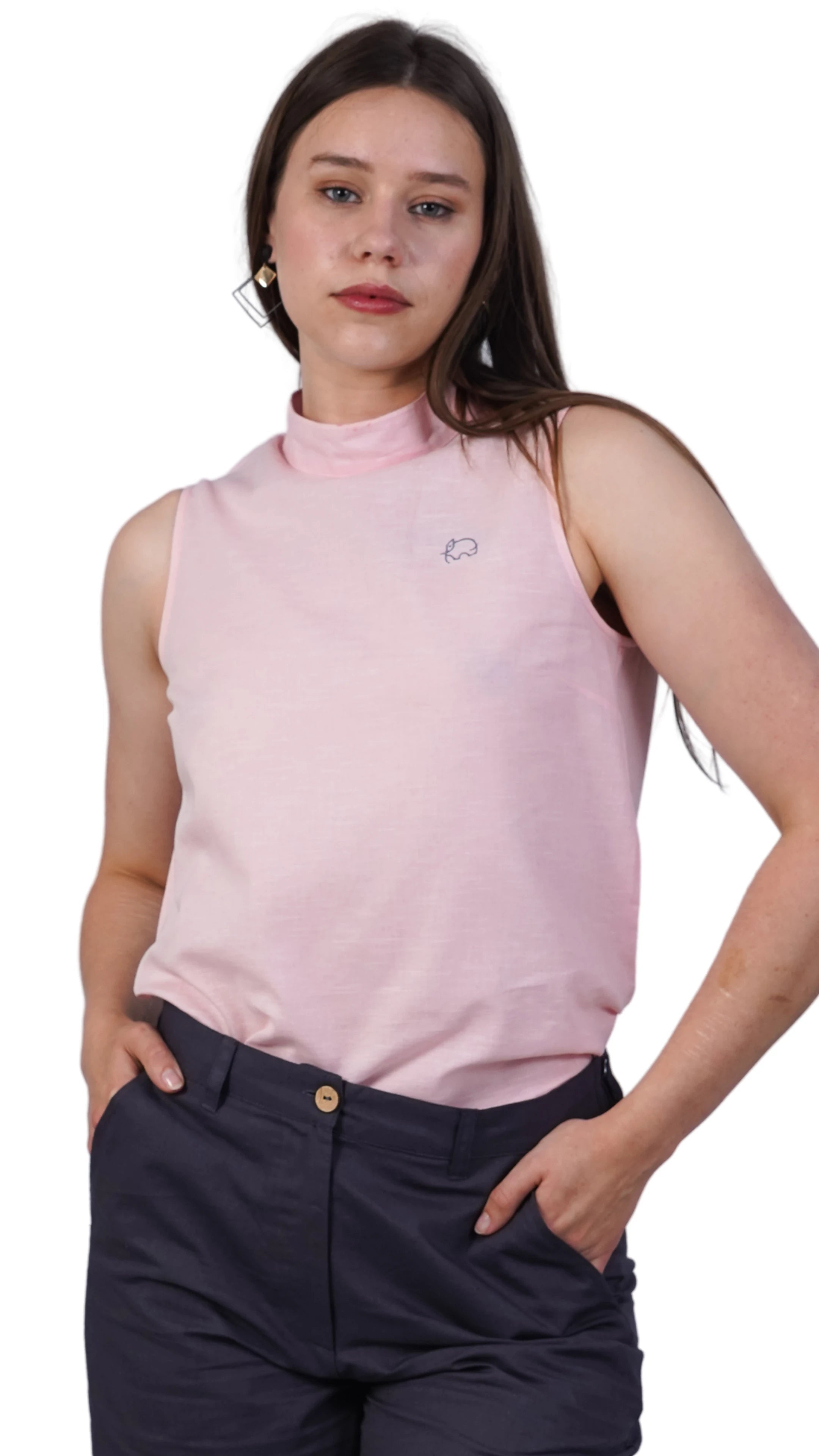 Peach Blossom Breeze Sleeveless Top - TopsKaree