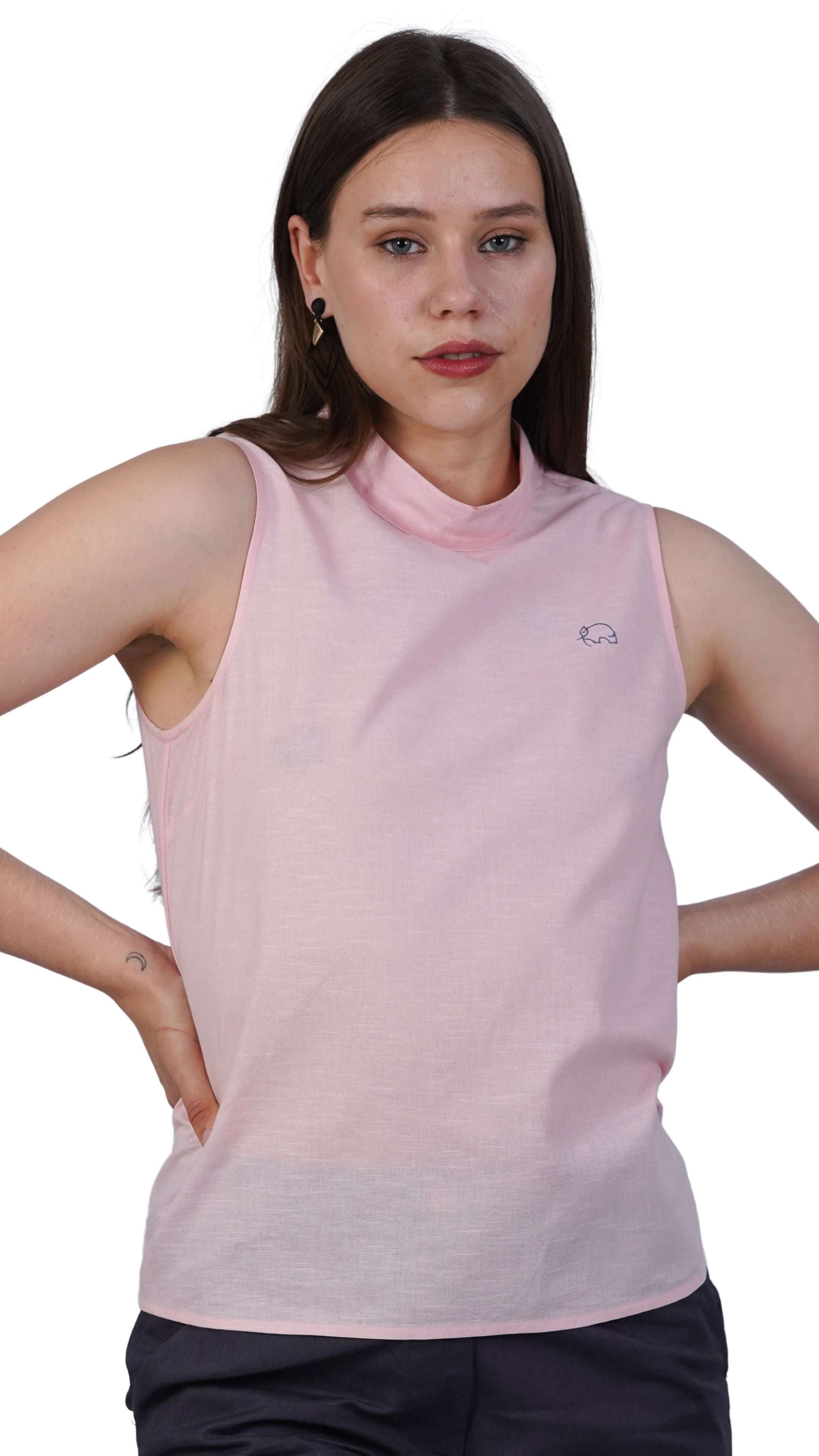 Peach Blossom Breeze Sleeveless Top - TopsKaree