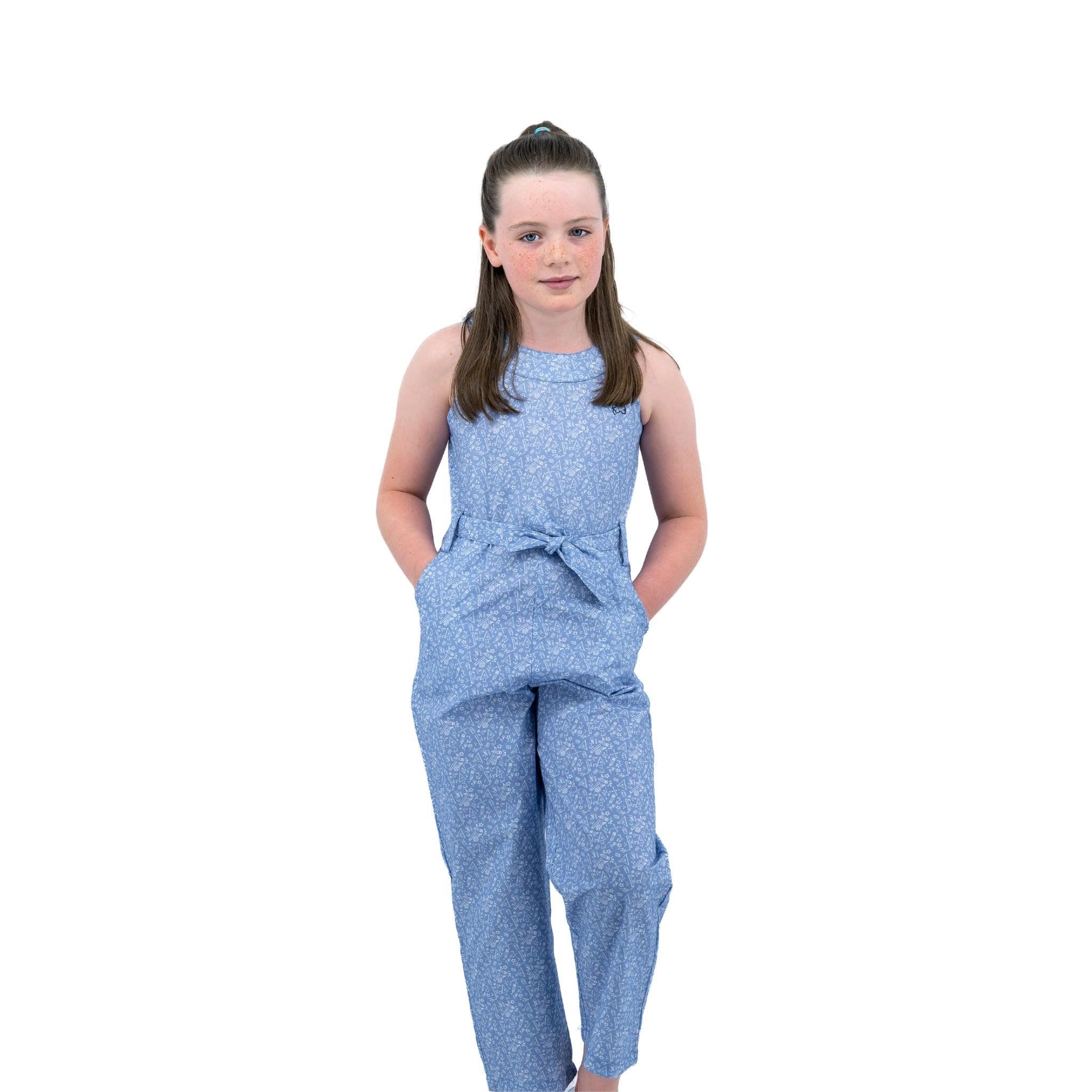 Purple Impression Cotton Jumpsuit for kids - JumpsuitsKaree
