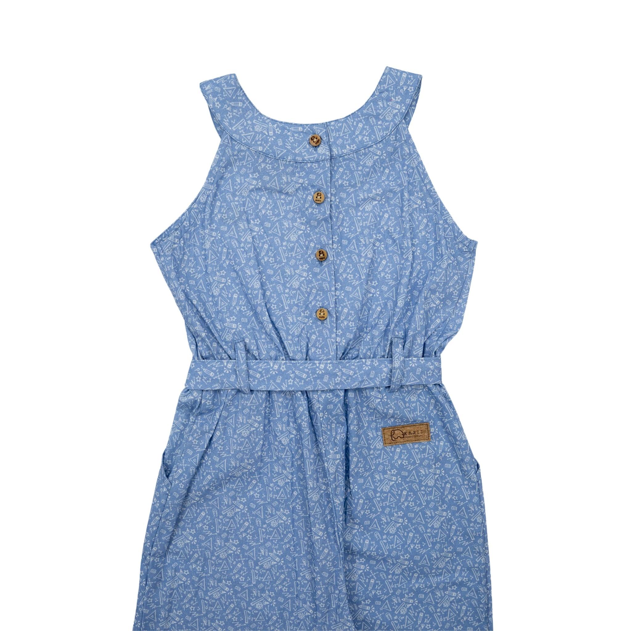 Purple Impression Cotton Jumpsuit for kids - JumpsuitsKaree