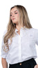 Pure Elegance White Linen Cotton Shirt For Women