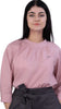 Flamingo Rose 3/4 Sleeve Linen Top | Sustainable Women's Top | KAREE