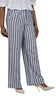 Monochrome Chic Striped Linen Trousers – Sustainable Women’s Fashion UK