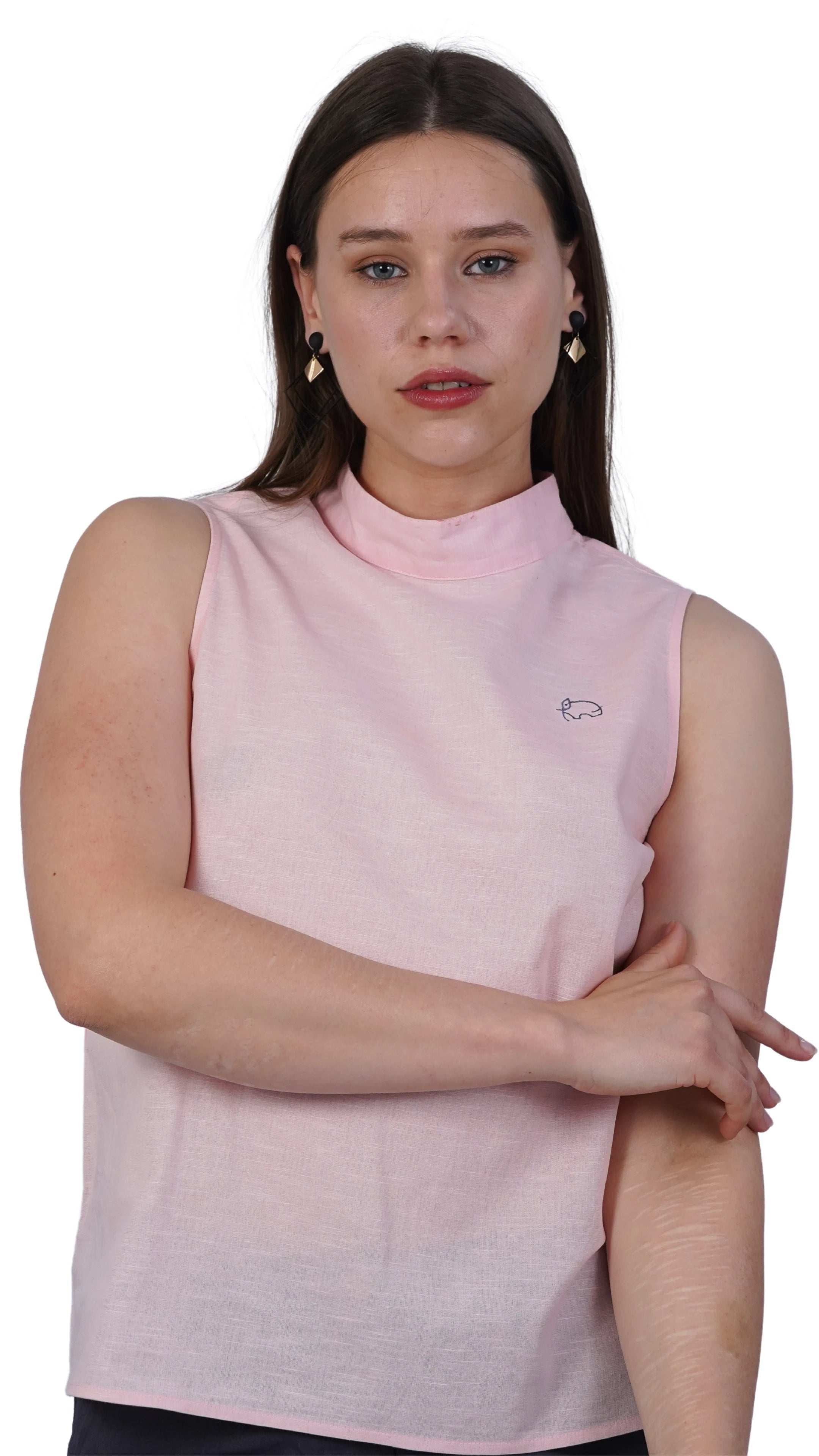 Peach Blossom Breeze Sleeveless Top - TopsKaree
